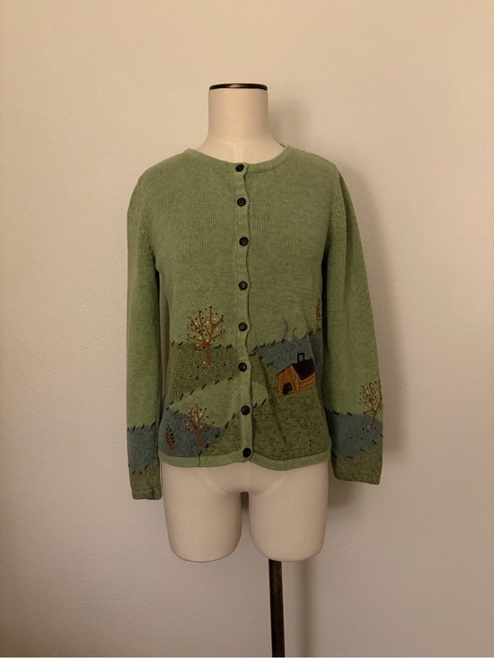 Christopher & Banks Sweaters - Women’s Vintage Christopher Banks Autumn Cottage Knit Cardigan